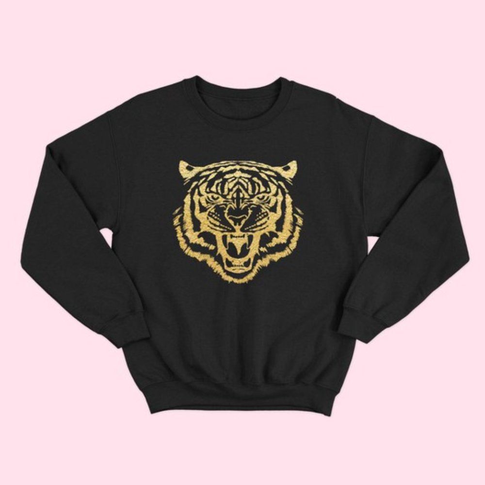 Foil Tiger Head Sweatshirt